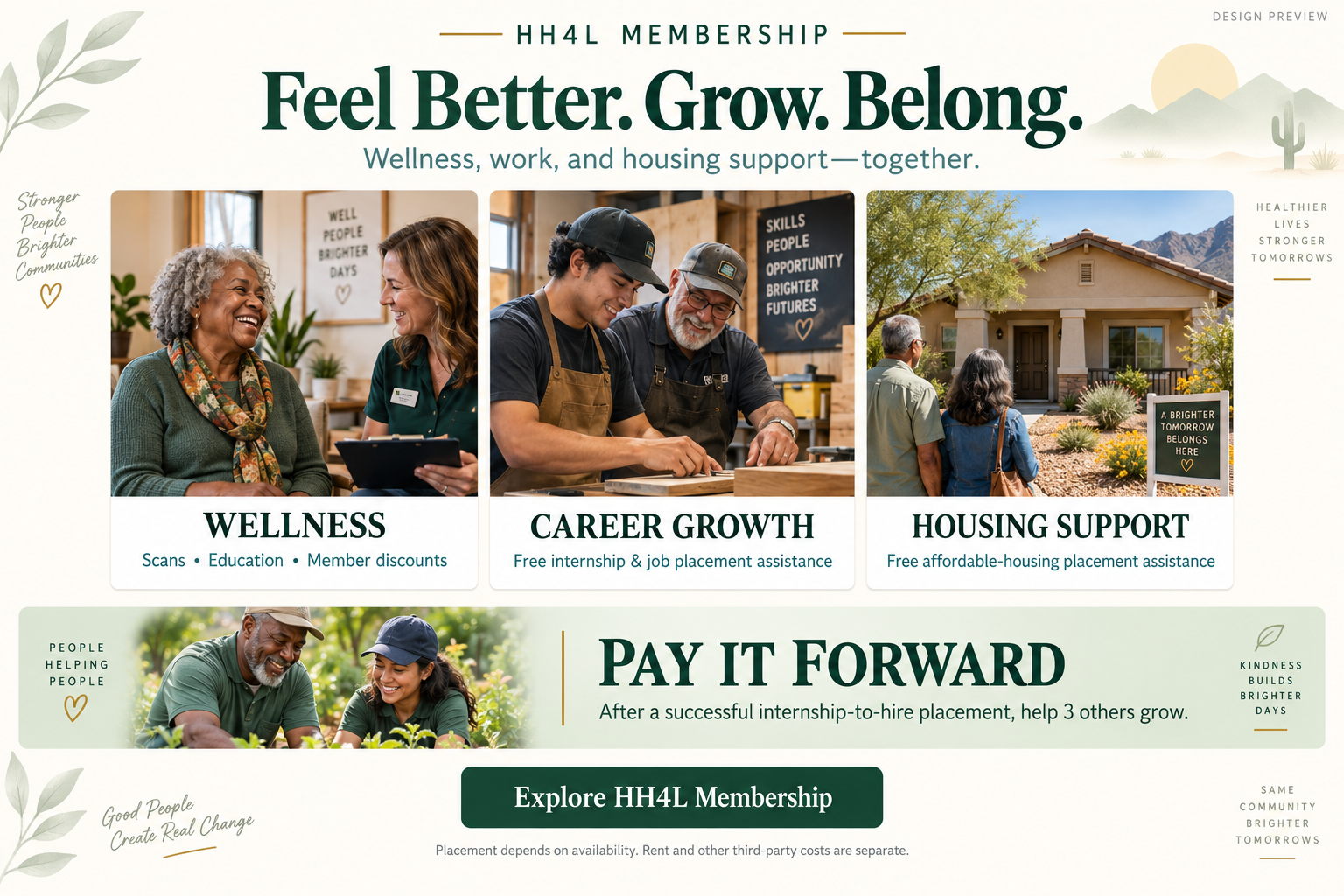 A welcoming wellness consultation
